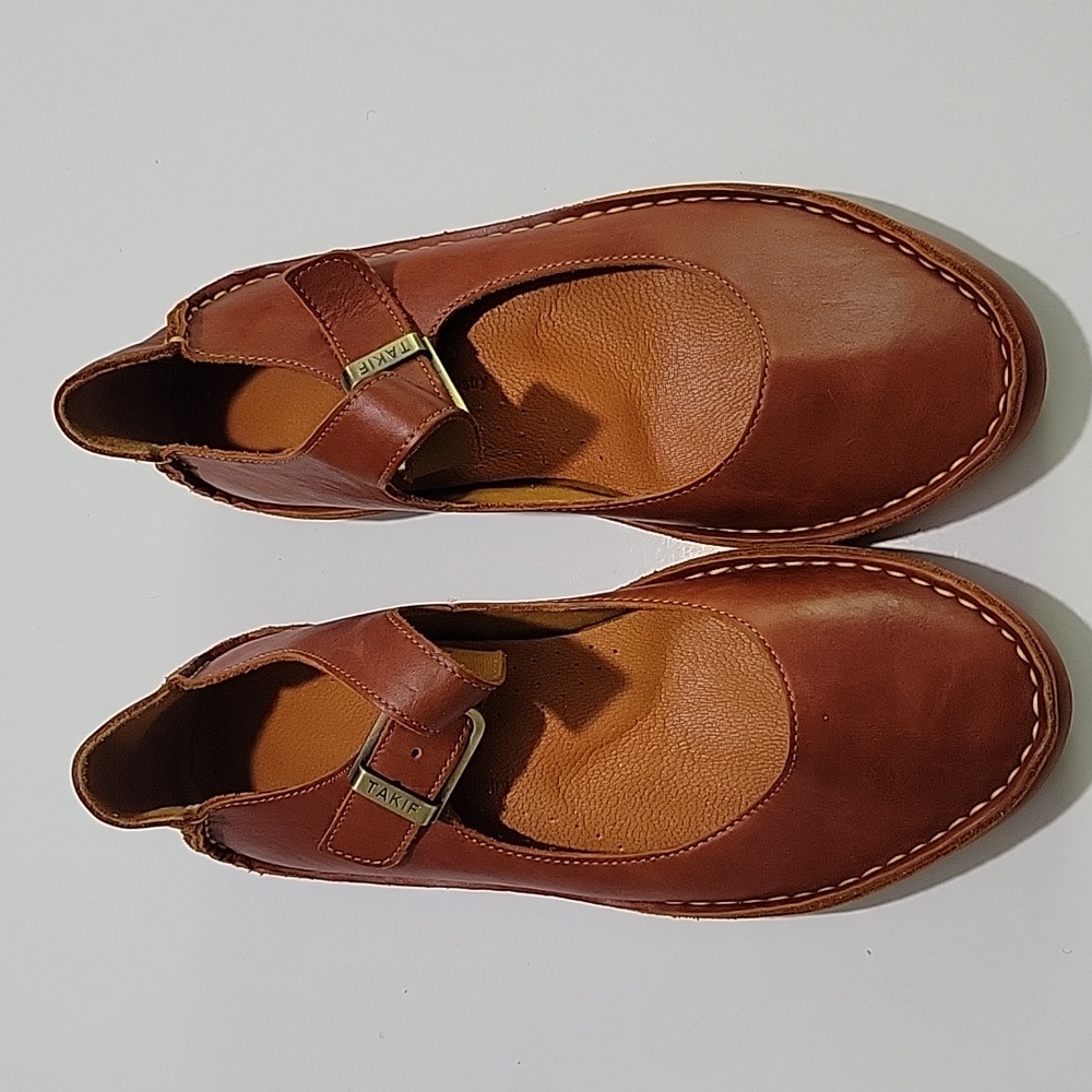 Rare Tarik Leather Industry Flats